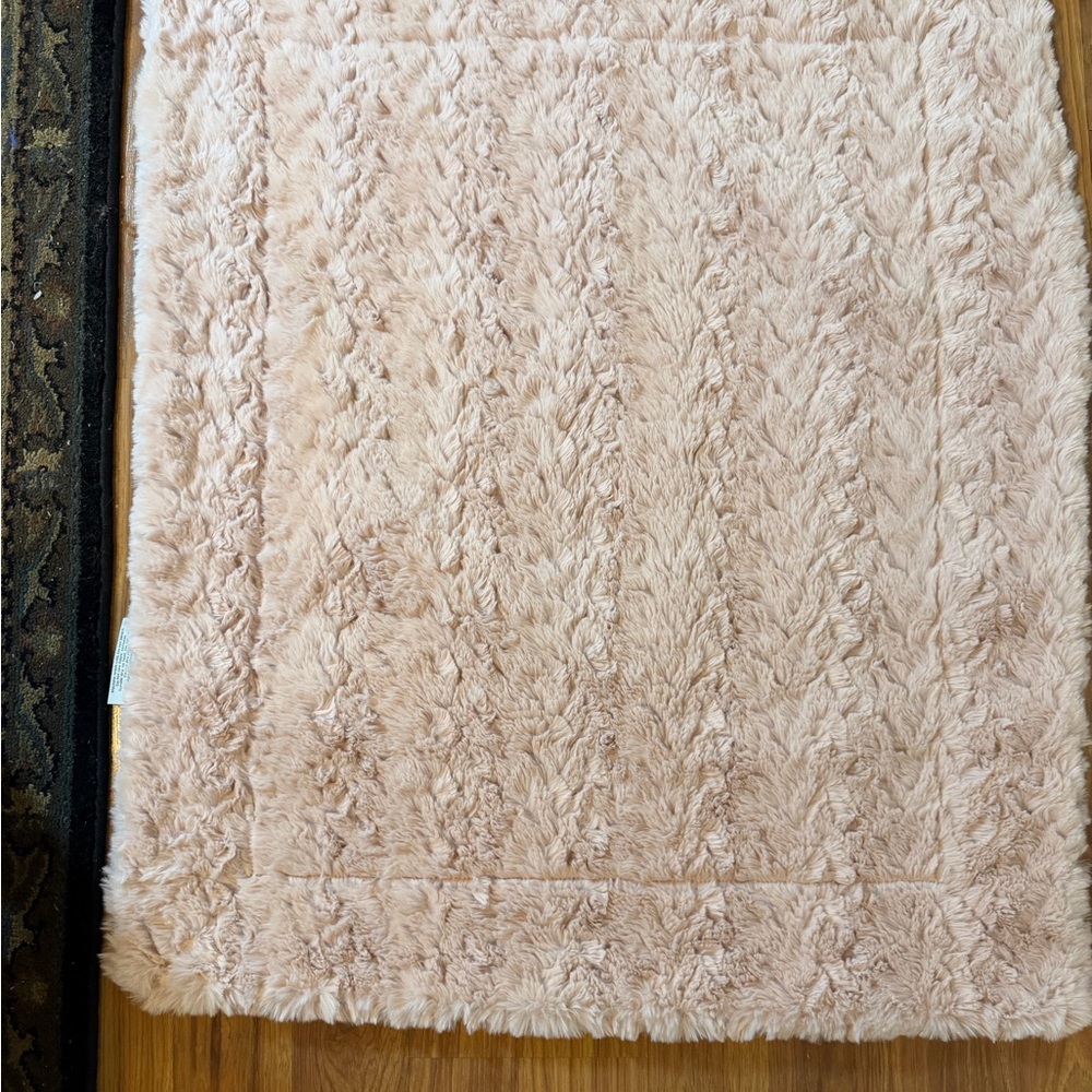 Minky couture baby pink baby blanket